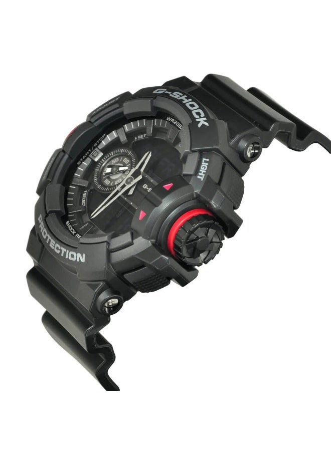 CASIO G-SHOCK GA-400-1BHDR Analog-Digital Men’s Watch, Shock Resistant, 200M Water Resistant, Black Resin Strap - Image 2