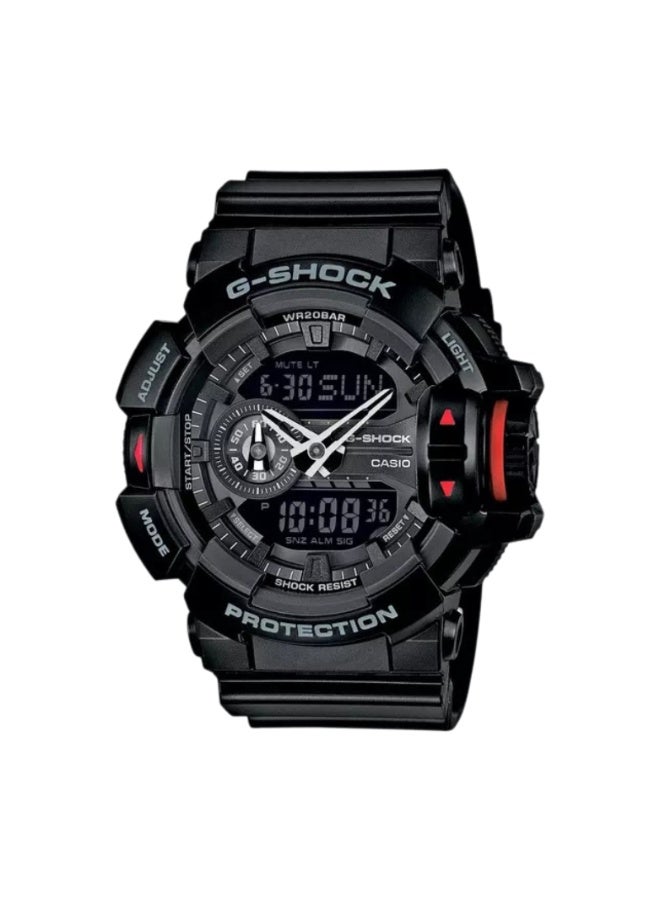 CASIO G-SHOCK GA-400-1BHDR Analog-Digital Men’s Watch, Shock Resistant, 200M Water Resistant, Black Resin Strap - Image 1