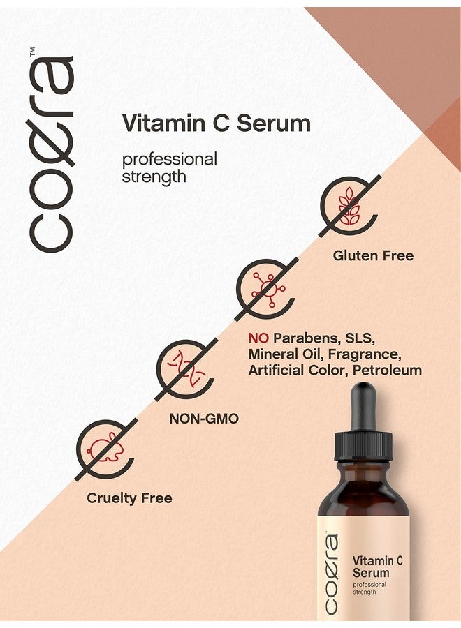 كورا سيروم فيتامين سي للوجه | 2 أونصة | مصل مرطب للبقع الداكنة | خالٍ من البارابين وSLS - Image 3