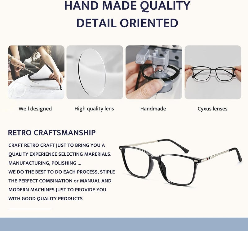 Blue Light Glasses for Men Women Lightweight Computer Gaming Glasses Relieve Digital Headache Eye Strain - Image 5