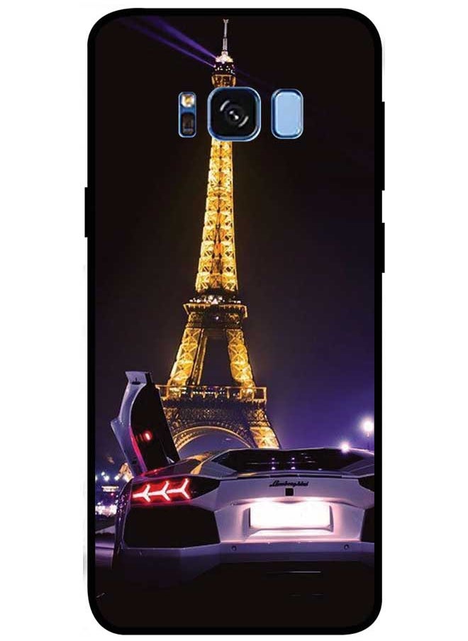 EYE CATCH - Protective Case Cover For Samsung Galaxy S8 Plus Smart Series Printed Protective Case Cover for Samsung Galaxy S8 Plus Paris with Lamborghini - Image 1