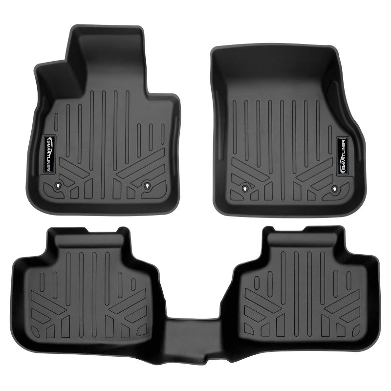 SMARTLINER All Weather Custom Fit Floor Mats 2 Row Liner Set Compatible with 20232025 BMW X1 28i M35i