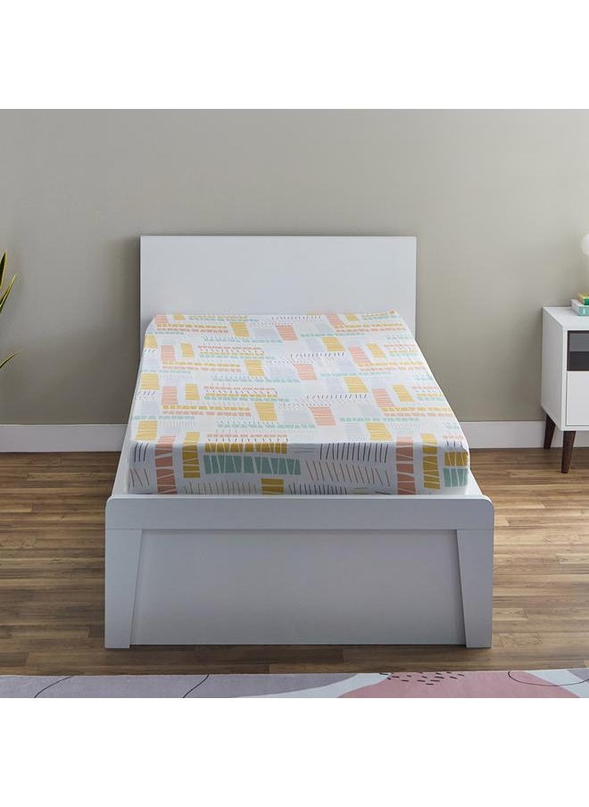 Home Box - Nora Savana Microfibre Single Fitted Sheet - 90x190+25 cm - Image 1