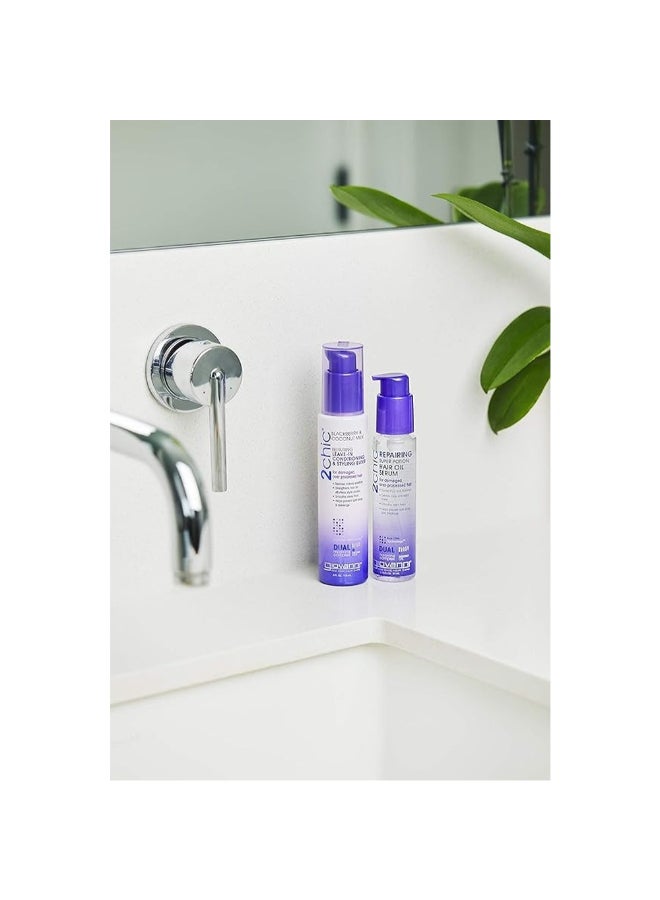 Giovanni 2Chic Repairing Leave-In Conditioning & Styling Elixir, Infused With Blackberry & Coconut Milk 118ml - Image 4