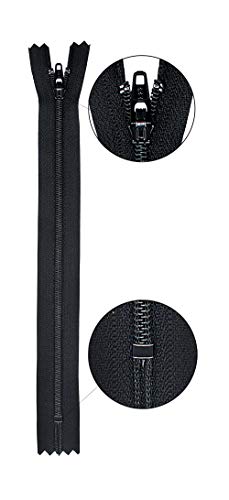 YKK Black YKK Zippers 12 inch for Skirts Dresses Pouches Bags Pack of 10 no.3 Zippers - Image 2