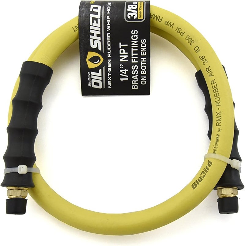 BluBird Oil Shield Leadin Rubber Air Hose for Reel 38 x 3 38 FNPT x 38 MNPT  OSLD3803RL - Image 1