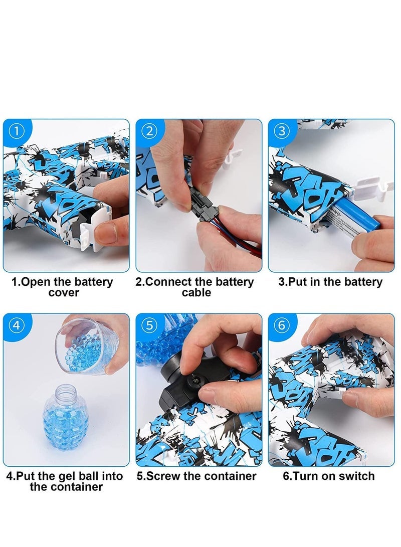 Moonmen Electric Toys Sports & Outdoor Play Gel Balls Blaster m416 Toy Gun for Childrens Outdoor Game Cosplay - Image 4