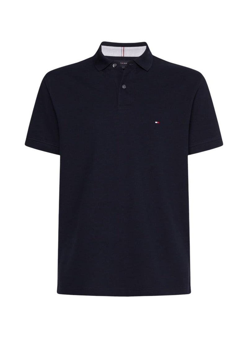 TOMMY HILFIGER 1985 Collection Flag Embroidery Regular Fit Polo Shirt - Image 1