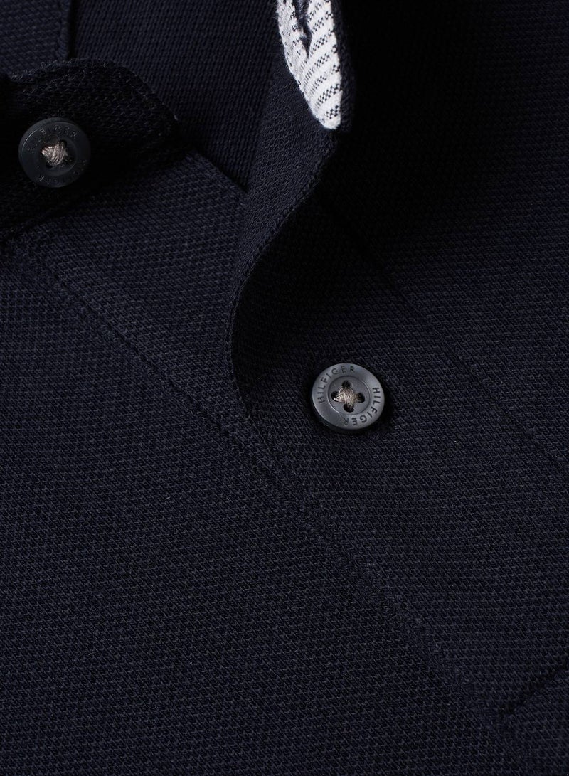 TOMMY HILFIGER 1985 Collection Flag Embroidery Regular Fit Polo Shirt - Image 4