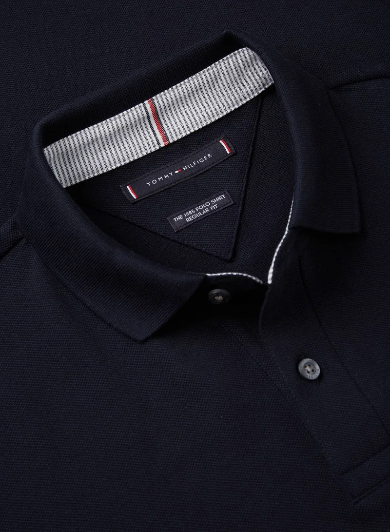 Tommy Hilfiger Desert Sky 1985 Collection Flag Embroidery Regular Fit Polo Shirt for Men | Best Price UAE