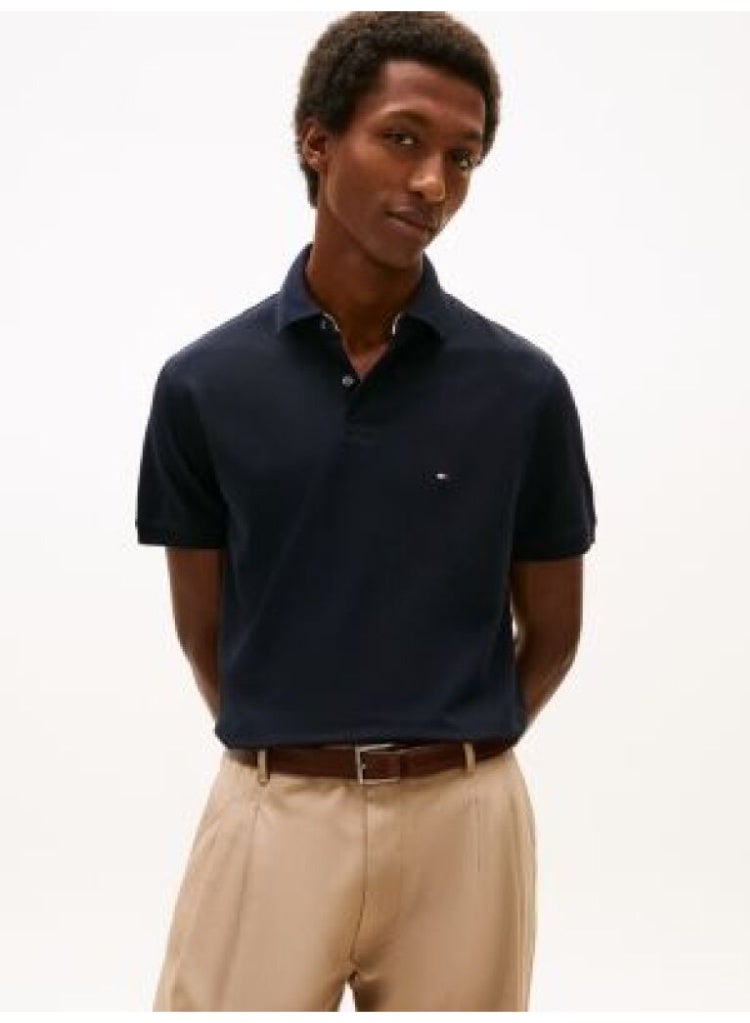 TOMMY HILFIGER 1985 Collection Flag Embroidery Regular Fit Polo Shirt - Image 2