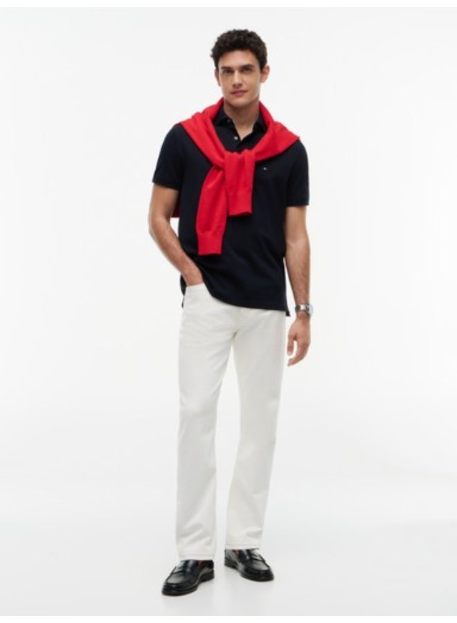 TOMMY HILFIGER 1985 Collection Flag Embroidery Regular Fit Polo Shirt - Image 4