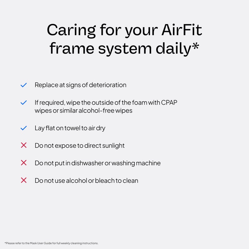 Resmed AirFit F30i Frame System - for Full-Face CPAP Mask Frame System - Replacement CPAP Accessories - Large - Without Headgear - Medium Cushion - Image 5