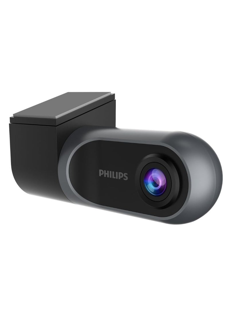 Philips - Philips GoSure Car DVR Camera ADR GS3201, Full HD 1080p Video Recorder, Wide-Angle Lens Night Vision Loop Recording, Road Safety CCTV Dash Cam for Vehicles with Compact Design - Image 1