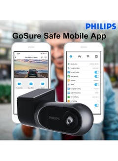 Philips Philips GoSure Car DVR Camera ADR GS3201, Full HD 1080p Video Recorder, Wide-Angle Lens Night Vision Loop Recording, Road Safety CCTV Dash Cam for Vehicles with Compact Design  - Image 4