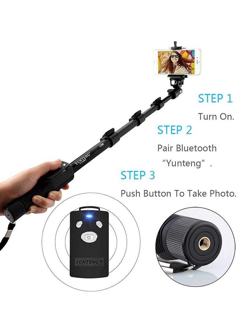 Bills Selfie Stick Monopod with Shutter Bluetooth Remote Control Compatible with All Phones - Image 2