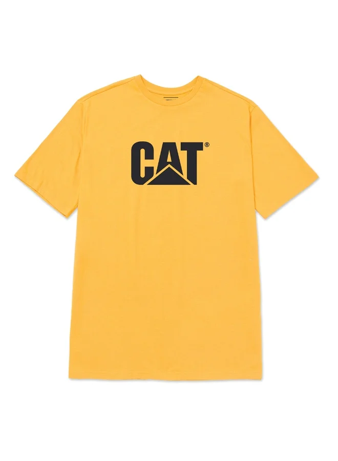 Caterpillar CAT Men’s Logo Tee – 60% Cotton 40% Recycled Polyester – Soft Jersey – Everyday Casual T‑Shirt