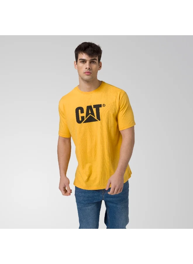 Caterpillar CAT Men’s Logo Tee – 60% Cotton 40% Recycled Polyester – Soft Jersey – Everyday Casual T‑Shirt