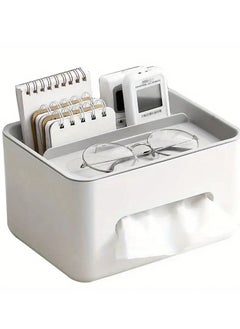 Generic Creative Tissue Storage Box: Tissue Holder With Draw Hole, Multi-functional Organizer, For Living Room Bedroom & Other Scenes, Coffee Table Desktop Storage Box, Desk Storage Organization  - Image 5
