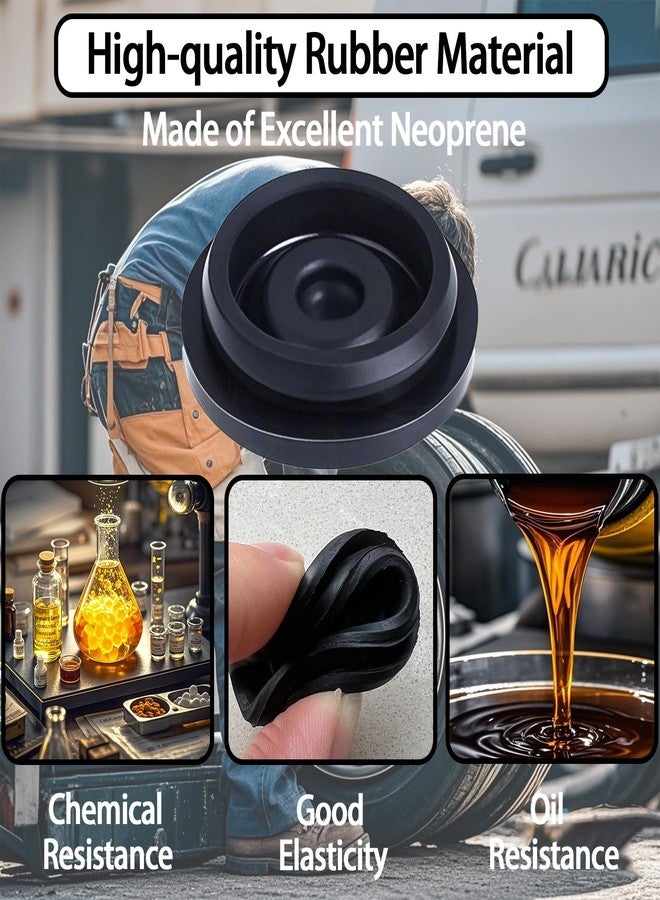 RXALASKA Trailer Hub Cap Plugs, Grease Rubber Plugs for 1.98"/2.44"/2.72" Trailer Axle Cap, Trailer Dust Bearing Cap Cup for Most 2000 to 3500 Pound Dexter Trailer EZ Lube RV Camper Wheel Cover Axle, 4 Pcs - Image 4