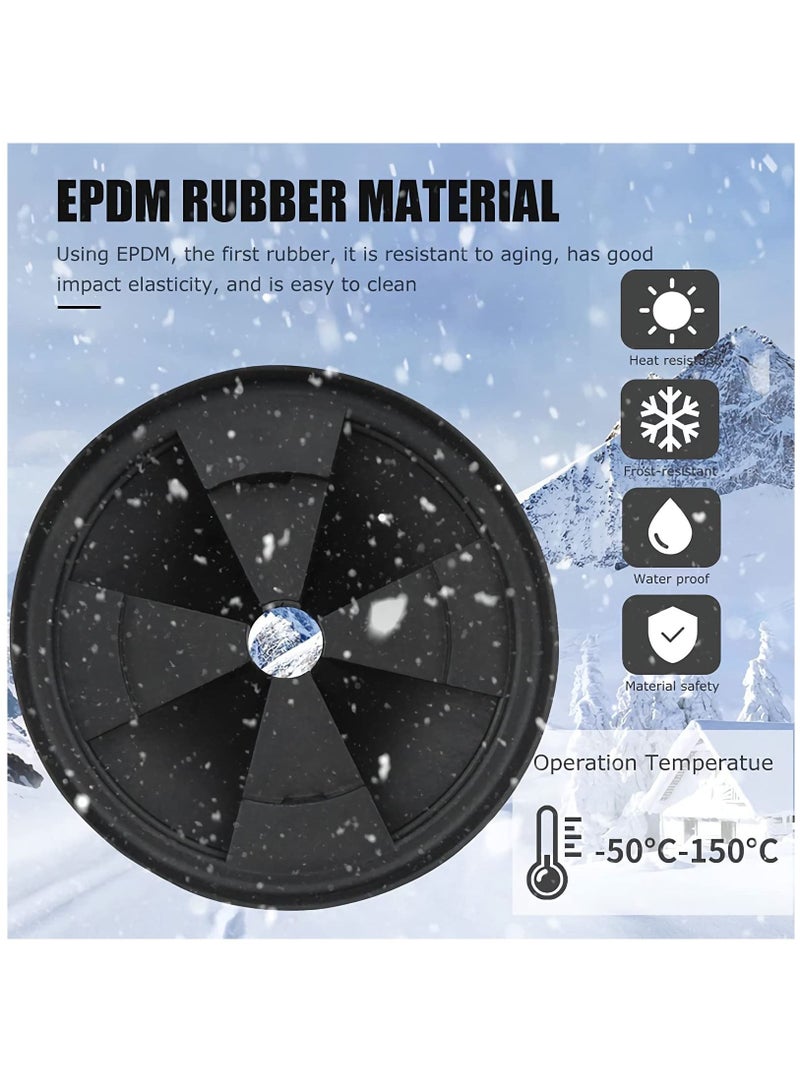 Garbage Disposal Splash Guards, 3 3/8 Inch Sink Baffle for InSinkErator Evolution Series QCB-AM, Food Waste Disposer Stopper Collar Accessories, Rubber Drain Quiet Cover Plugs Insert Parts(2 Pack) - Image 2