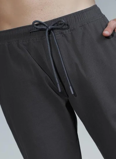 Hubberholme Dark Grey Pants For Men