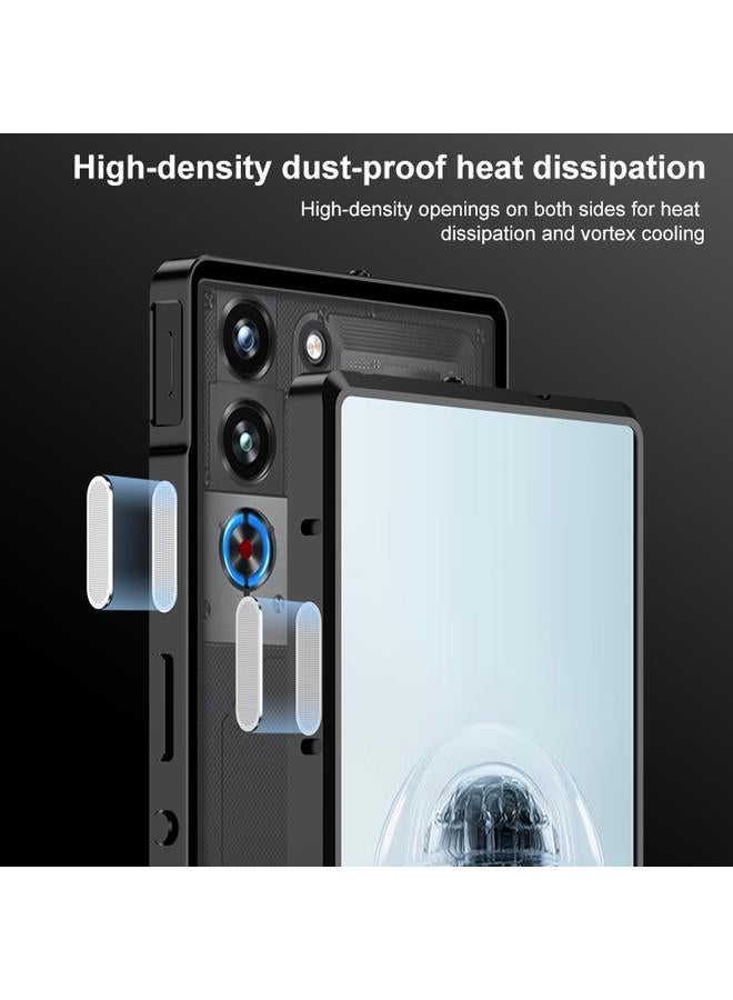 erorex Case For ZTE nubia Red Magic 10 Pro / 10 Pro+ Snap Buckle Metal Frame Frosted Phone Case - Image 4