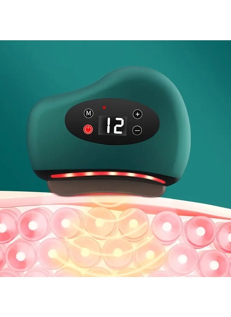 DubaiGallery Stone scraping board intelligent facial electric scraping instrument meridians brush shaving facial beauty massager constant temperature hot cleansing instrument  - Image 1