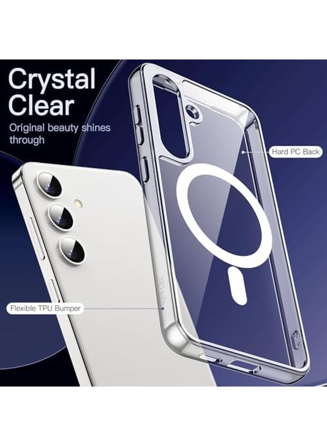 Jetech Magnetic Case For Samsung Galaxy S24 Plus S24 Plus 5G Compatible With Magsafe Shockproof Protective Phone Cover Non Yellowing Hard Clear Pc Back Clear - Image 4