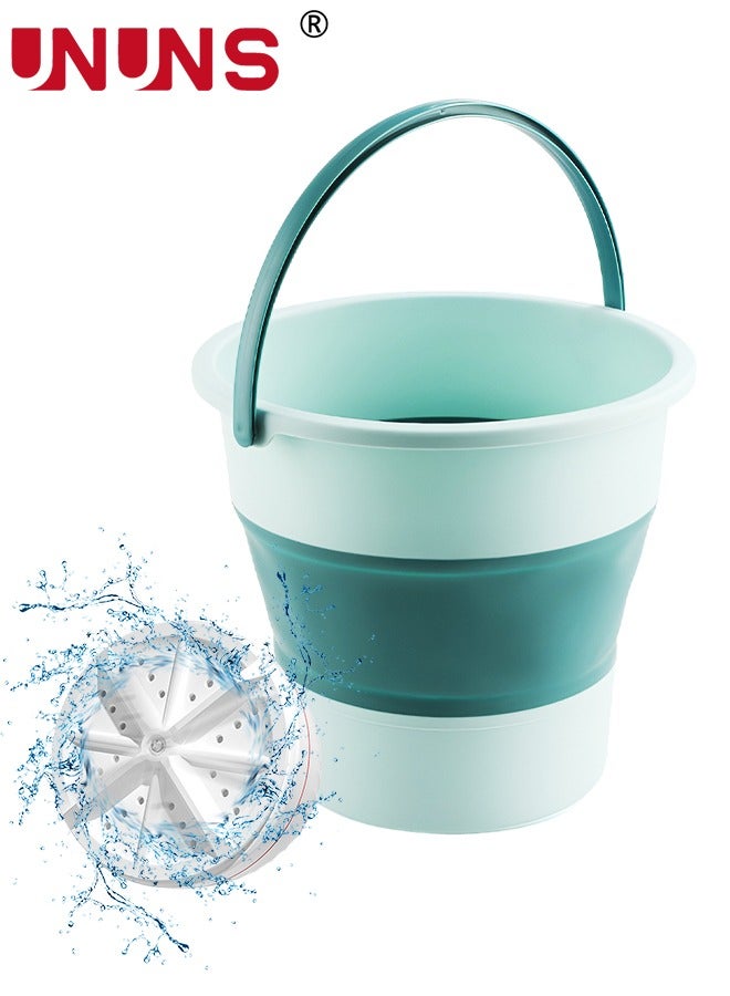 UNUNS Mini Portable Washing Machine,5L Foldable Washer Bucket,Small Collapsible Automatic Underwear Washing Machine For Clothes Laundry,Camping,RV,Travel,Small Spaces,Apartment - Image 1