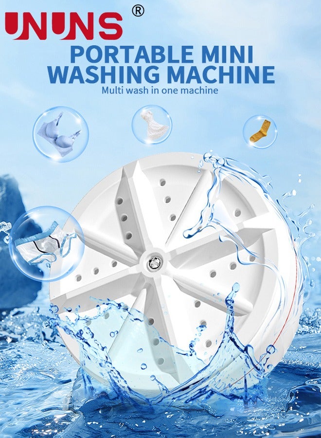 UNUNS Mini Portable Washing Machine,5L Foldable Washer Bucket,Small Collapsible Automatic Underwear Washing Machine For Clothes Laundry,Camping,RV,Travel,Small Spaces,Apartment - Image 4