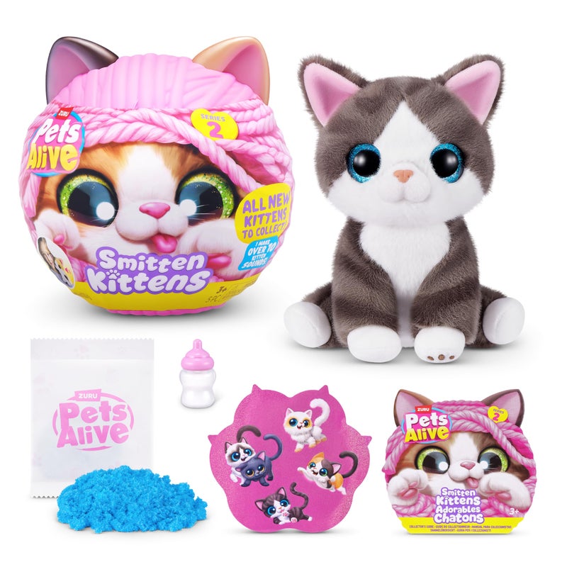 Pets Alive Smitten Kittens Series 2 Dragon Li by ZURU Interactive Plush Cat Toy with 10 Sounds Surprise Unboxing Soft Collectible Pet for Ages 3 - Image 3