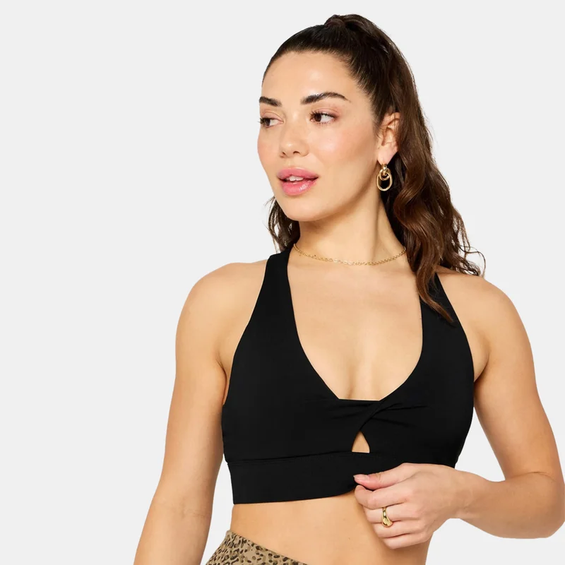 Fabletics حمالة صدر رياضية نسائية للتدريب بدعم متوسط أويسس تويست