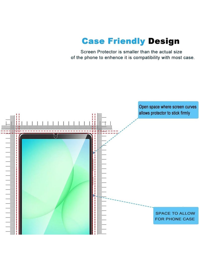 Muzz Tempered Glass for Samsung Galaxy Tab A11 (8.7") Screen Protectors No Bubbles 9H Hardness Scratch Resistant Protector Film Tempered Glass Film For Samsung Galaxy Tab A11 Transparent (1) - Image 2