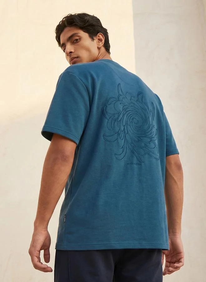 Lee Cooper Lee Cooper Men Regular Fit Crew Neck Short Sleeves Embroidered T shirt