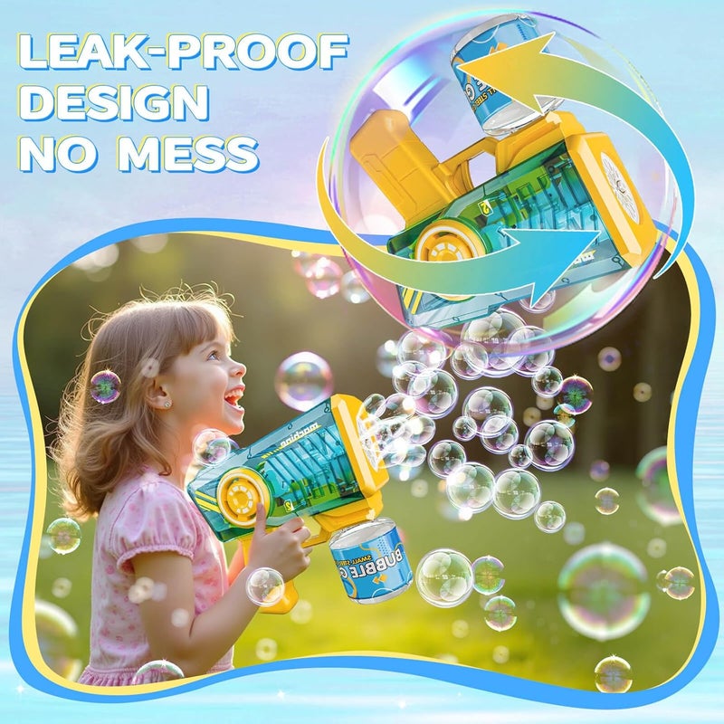 Beria Bubble Gun Toy Kids Bubble Machine Bubble Toy (Blue) - Image 5
