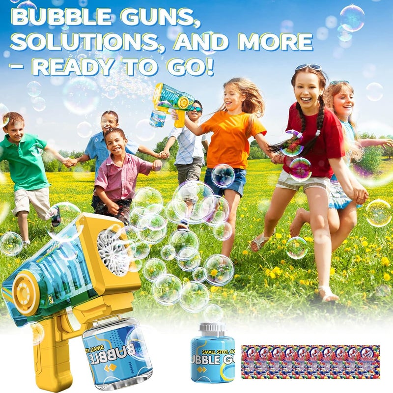 Beria Bubble Gun Toy Kids Bubble Machine Bubble Toy (Blue) - Image 4