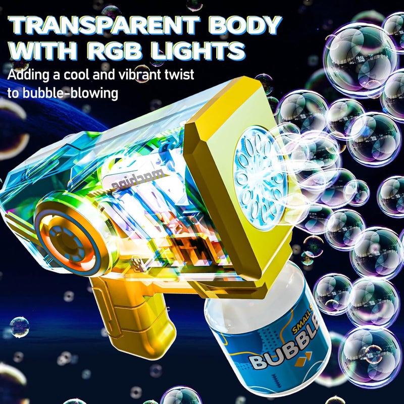 Beria Bubble Gun Toy Kids Bubble Machine Bubble Toy (Blue) - Image 2