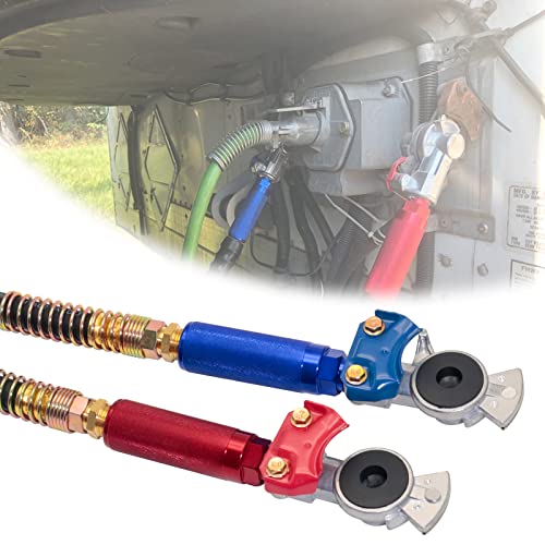YiaChuii Gladhands with Handles, 1 Set Aluminum Emergency Glad Hand Extension Handles for Semi Trucks Trailers Freightliners Air Line 2 Seals 1 PTFE Tape - Image 5