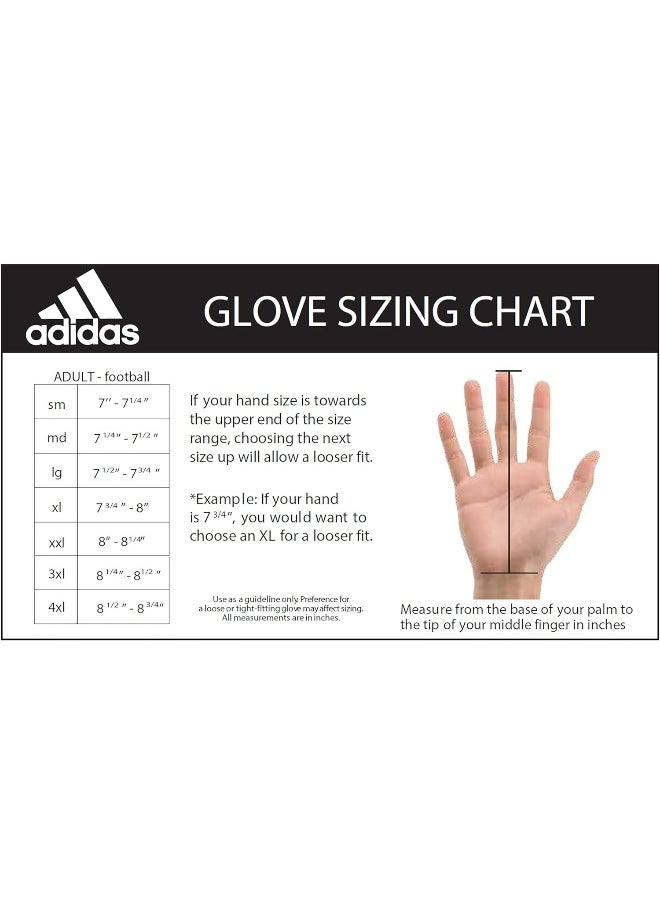 Adidas adidas Adizero 12 Big Mood Angry Adult Football Receiving Gloves  - Image 5
