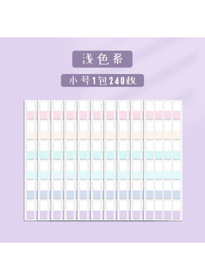 HELPS ملصقات مورايندي الرصاصية لتصنيف ملاحظات الكتابة ملصقات ملونة فلورية علامات مرجعية ملاحظات شفافة ملصقات فهرسة - Image 1