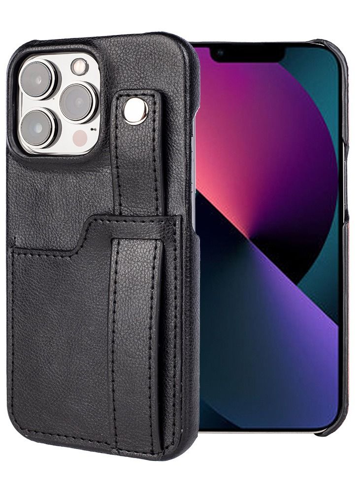 Loquat Suitable For Iphone Tie Bracket Wallet  Leather Case Protective Sleeve