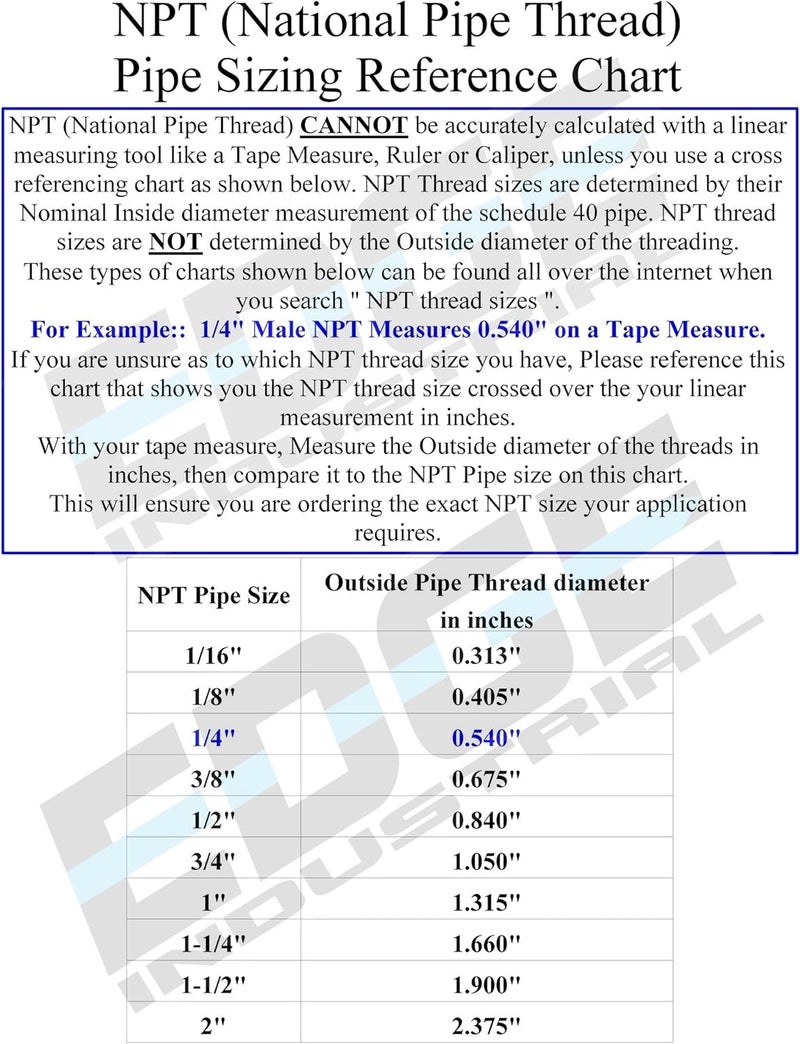 EDGE INDUSTRIAL Brass Reusable Fitting Adapter 1/4" NPTF Male X 3/8" Hose ID X 3/4" Hose OD (Qty 01) - Image 3