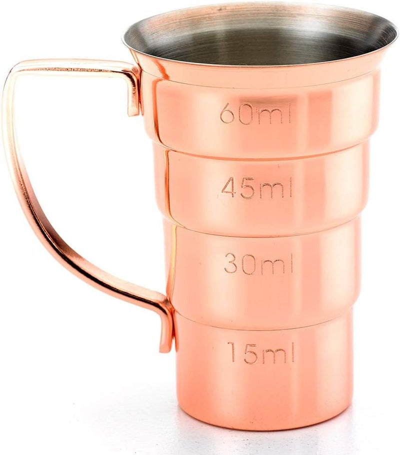 BARFLY M37108CP Drink Jigger, 2 oz, Copper w/Handle - Image 4
