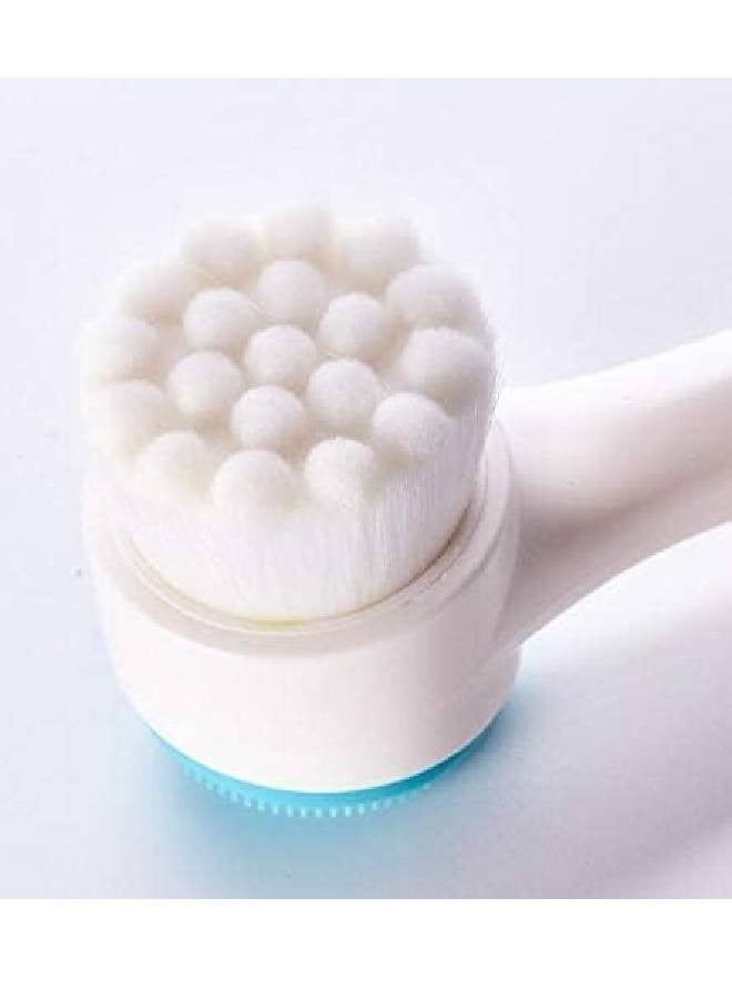 Generic 2 in 1 Facial Brush for Cleansing, Exfoliating and Scrubbing Your Skin Deep Pore Exfoliation, Washing Makeup, Massage, Acne - Image 2