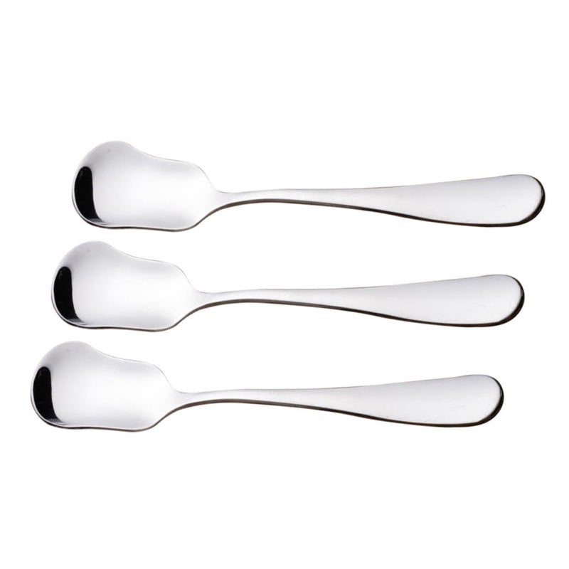 Stainless Steel Dessert Spoons Set of 3 for Ice Cream Sugar Cream Serving Home Restaurant - Image 2