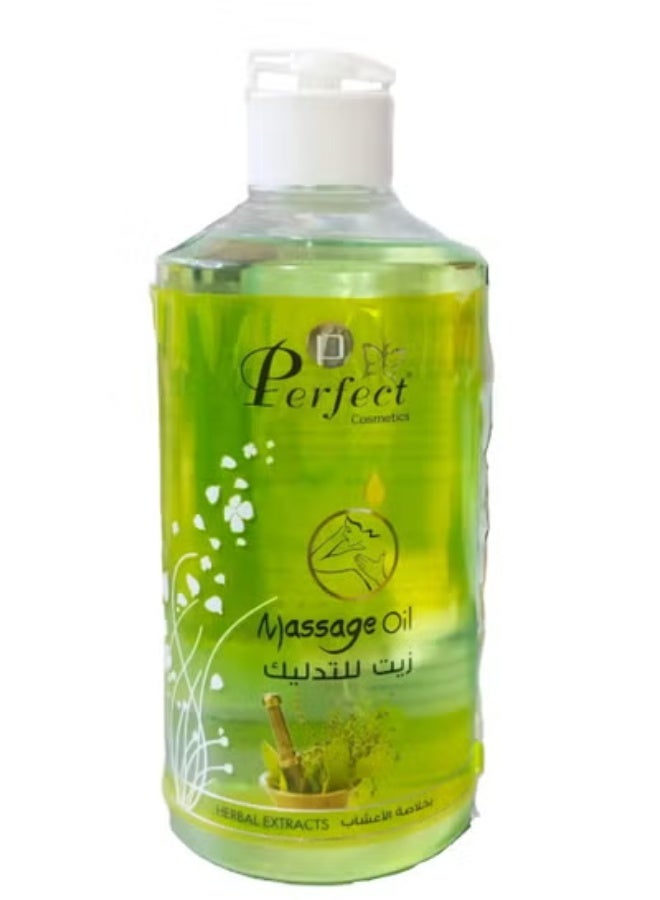 Perfect body massage oil - with herbal extracts 500 Ml