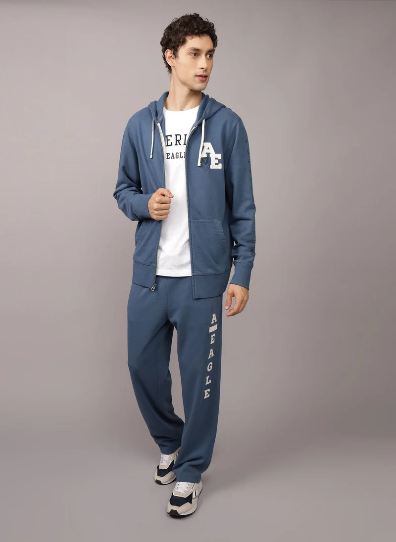 American Eagle 24/7 Graphic Drawstring Pullover Hoodie