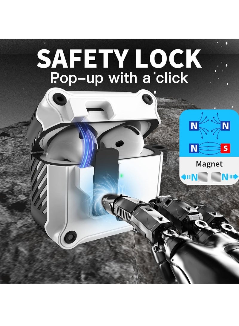 Anyogro for AirPods Pro 3 Case with Eagle Switch Cover, Shockproof Protective Hard Case with Cleaning Kit & Anti-Lost Key chain, Front LED Visible for  AirPods Pro 3 Charging Case 2025 - Image 2