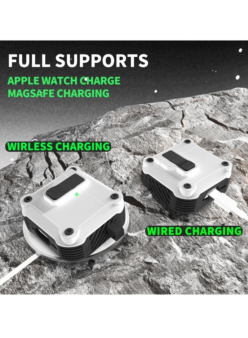 Anyogro for AirPods Pro 3 Case with Eagle Switch Cover, Shockproof Protective Hard Case with Cleaning Kit & Anti-Lost Key chain, Front LED Visible for  AirPods Pro 3 Charging Case 2025 - Image 4